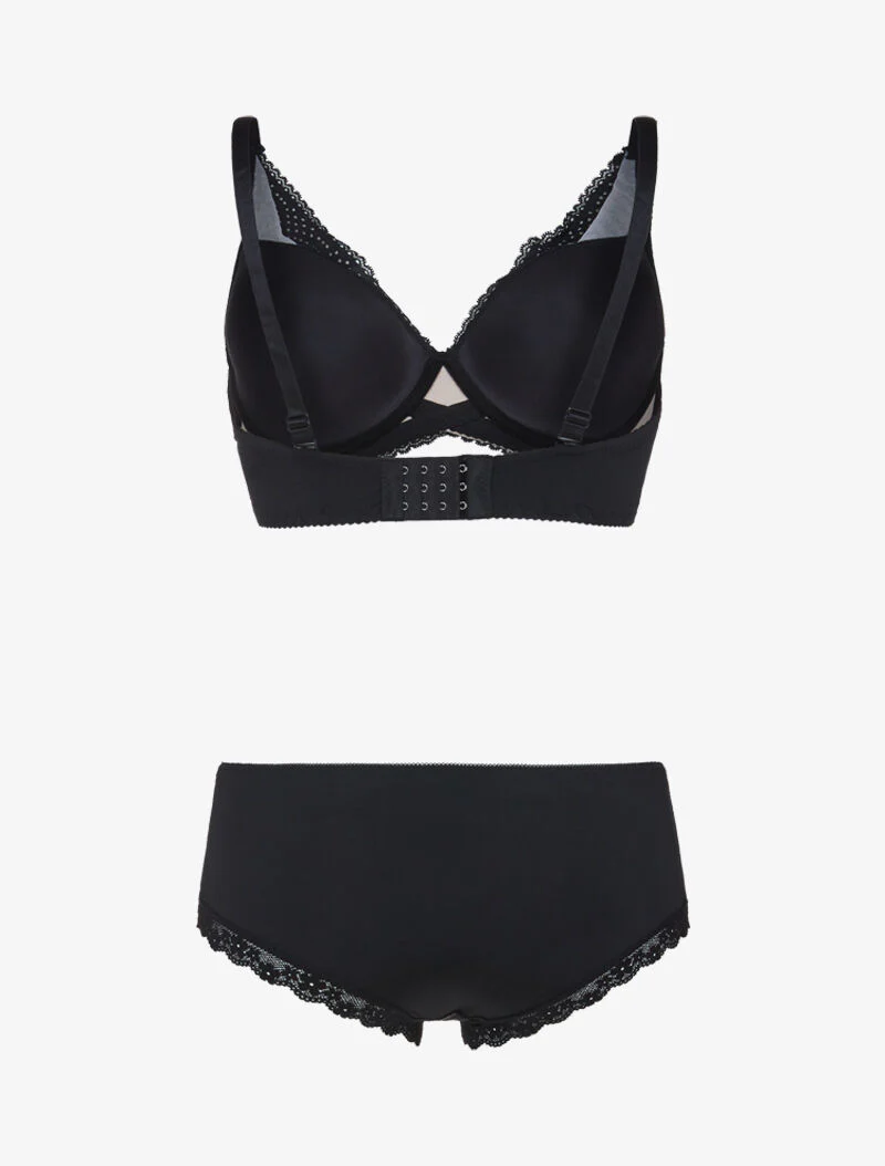 Ensemble à fleurs stylisées - noir/nude - Image 2