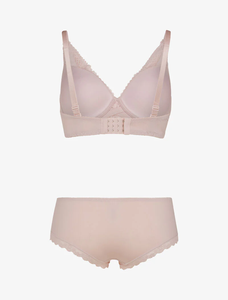 Ensemble à fleurs stylisées - rose orange - Image 2