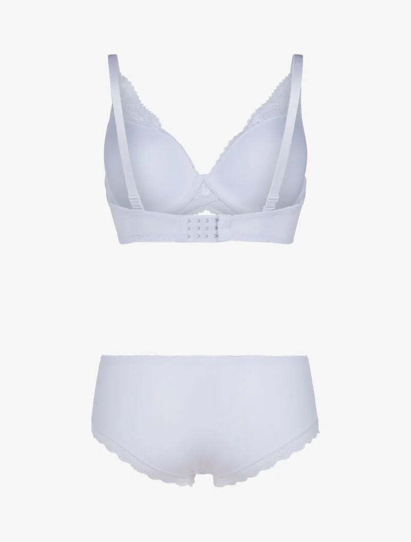 Ensemble à fleurs stylisées - blanc - Image 2