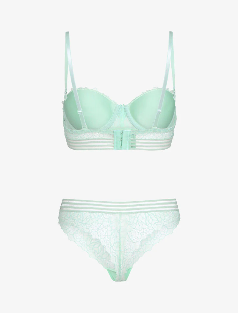 Ensemble à liserés élastiqués - vert menthe - Image 2