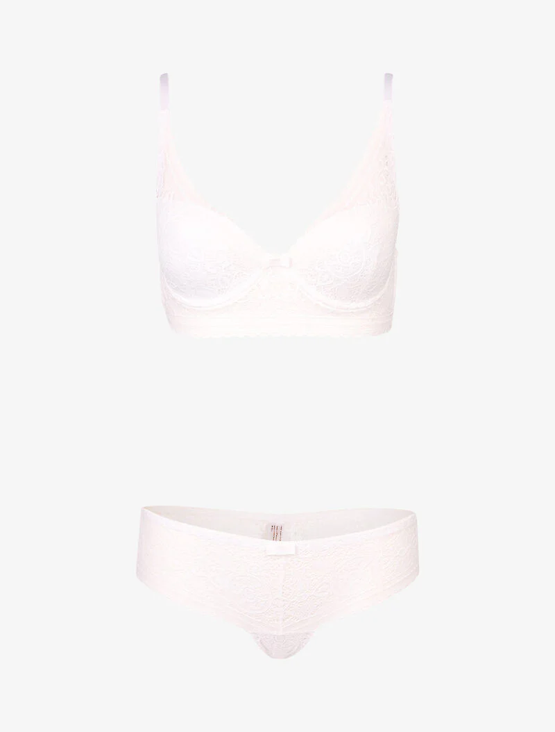 Ensemble ampliforme bustier - blanc