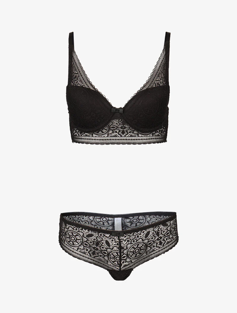 Ensemble ampliforme bustier - noir