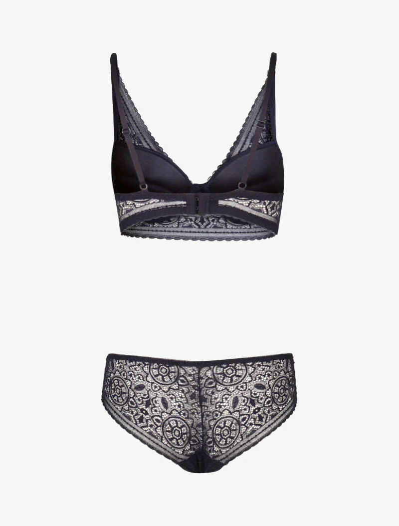 Ensemble ampliforme bustier - marine - Image 2