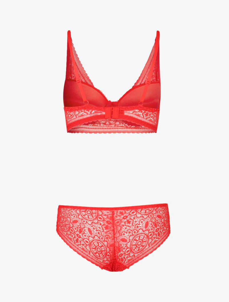 Ensemble ampliforme bustier - rouge - Image 2