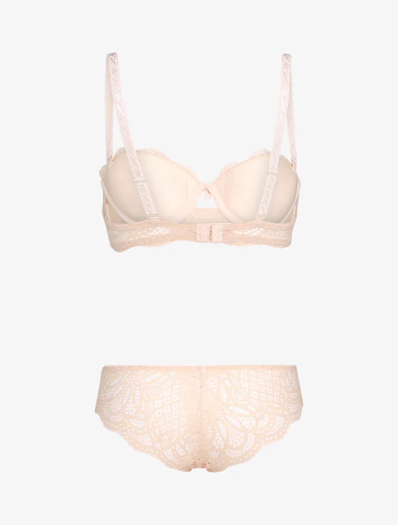 Ensemble broderie stylisée - pêche - Image 2