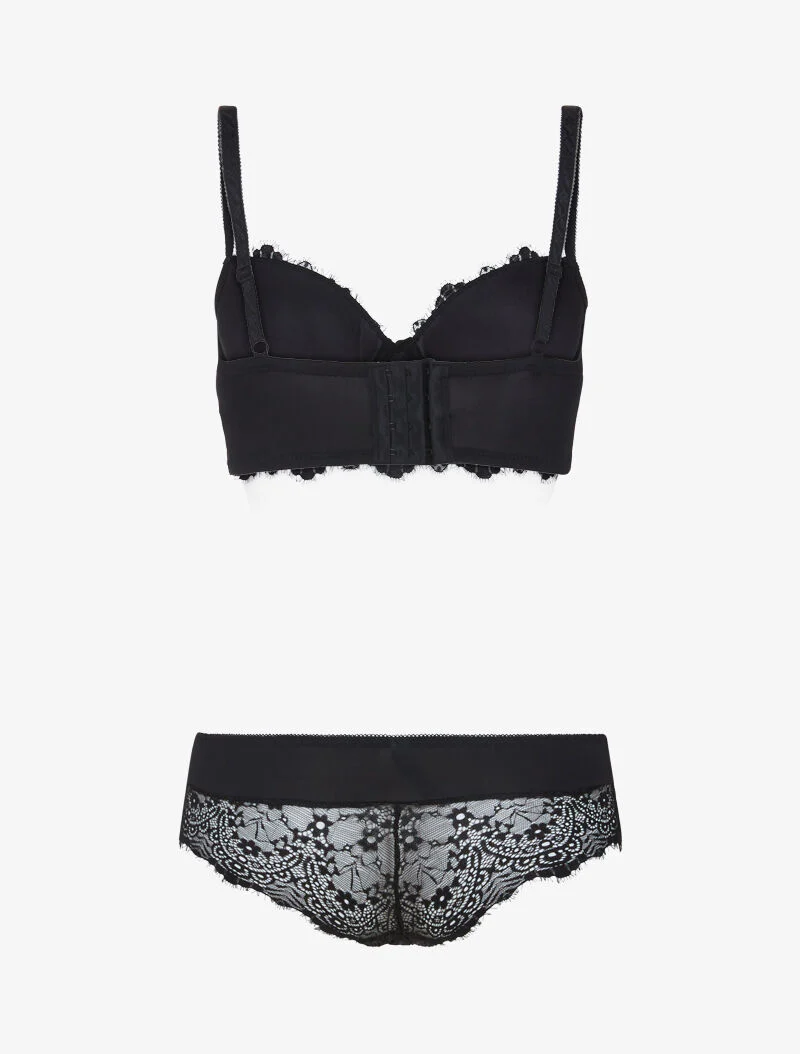 Ensemble bustier en dentelle - noir - Image 2