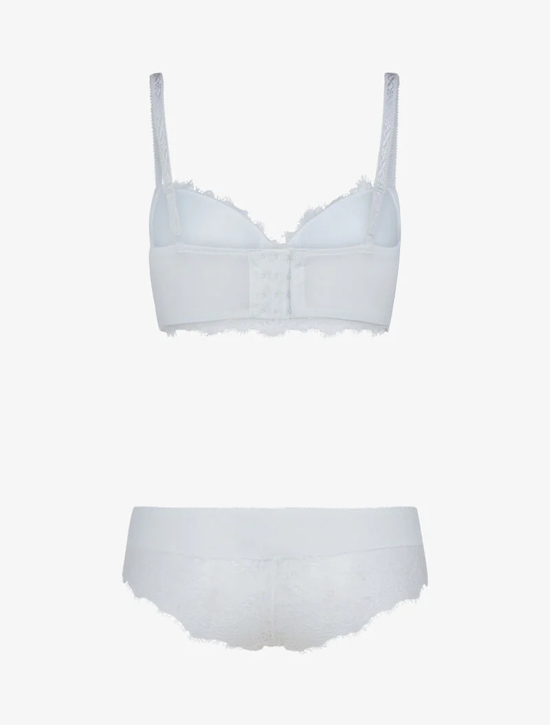 Ensemble bustier en dentelle - blanc - Image 2
