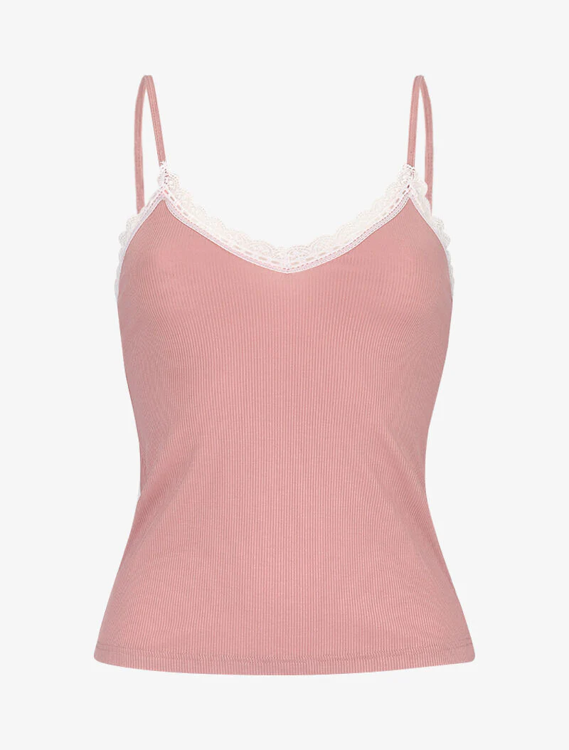 Ensemble caraco et shorty côtelés - Rose - Image 7