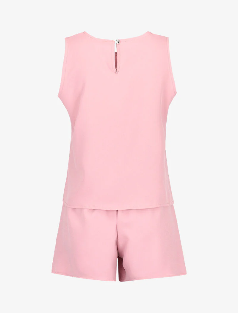 Ensemble débardeur et short fluide - rose - Image 2