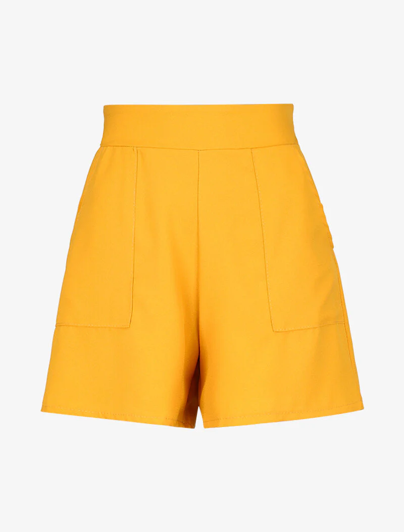 Ensemble débardeur et short fluide - jaune - Image 4