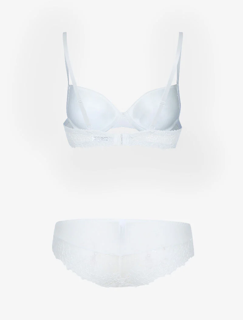 Ensemble en dentelle fleurie - écru - ecru - Image 2
