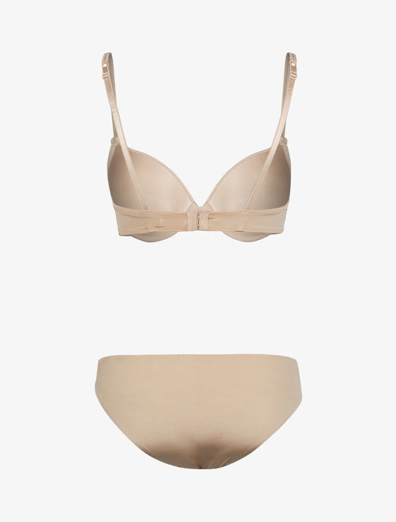 Ensemble invisible satiné - nude - Image 2