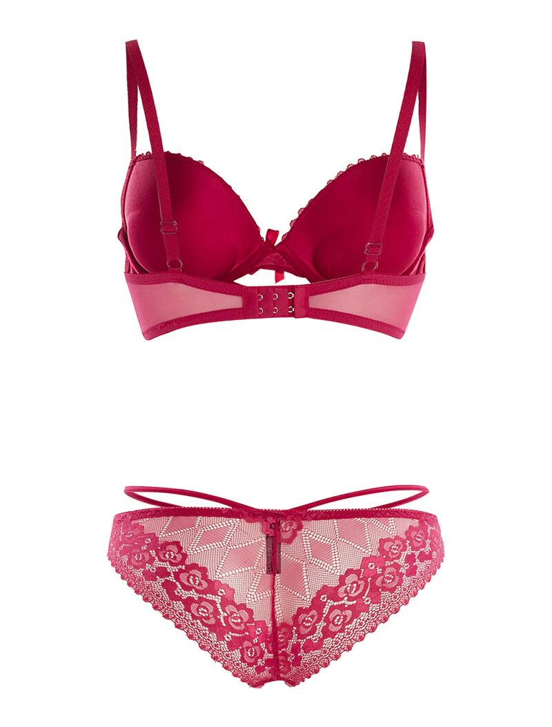 Ensemble SG et culotte lace out - fushia - Image 2