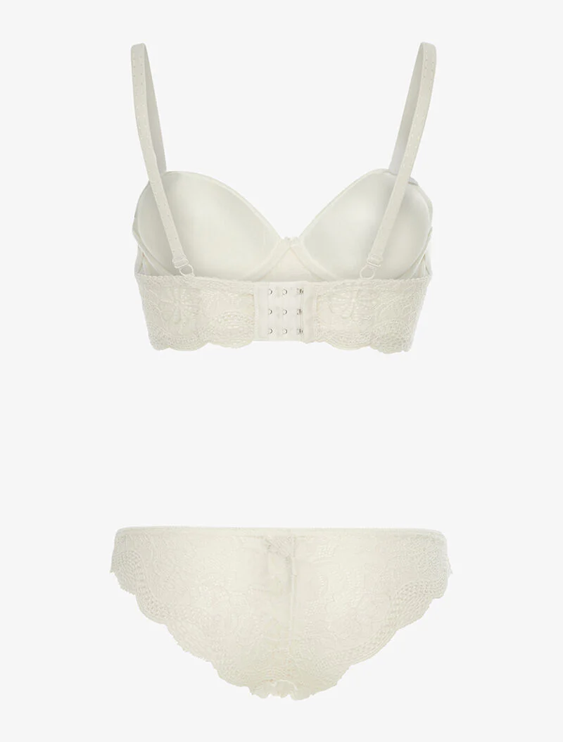 Ensemble soutien-gorge bustier - écru - ecru - Image 2