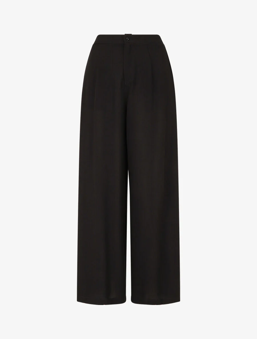 Ensemble top à nouer et pantalon - Noir - Image 4