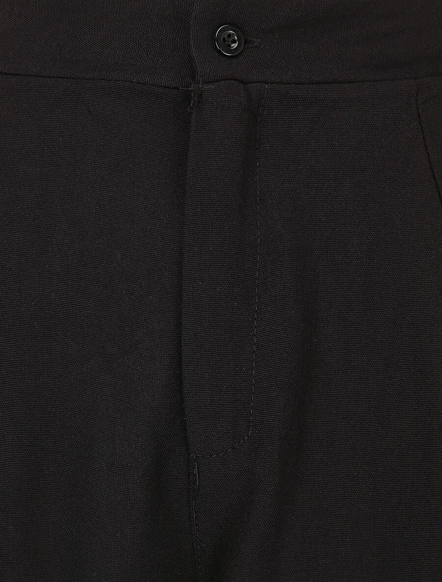 Ensemble top à nouer et pantalon - Noir - Image 6