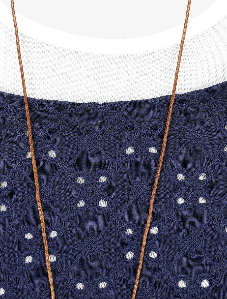 Ensemble top et débardeur bicolore - Bleu - Image 3