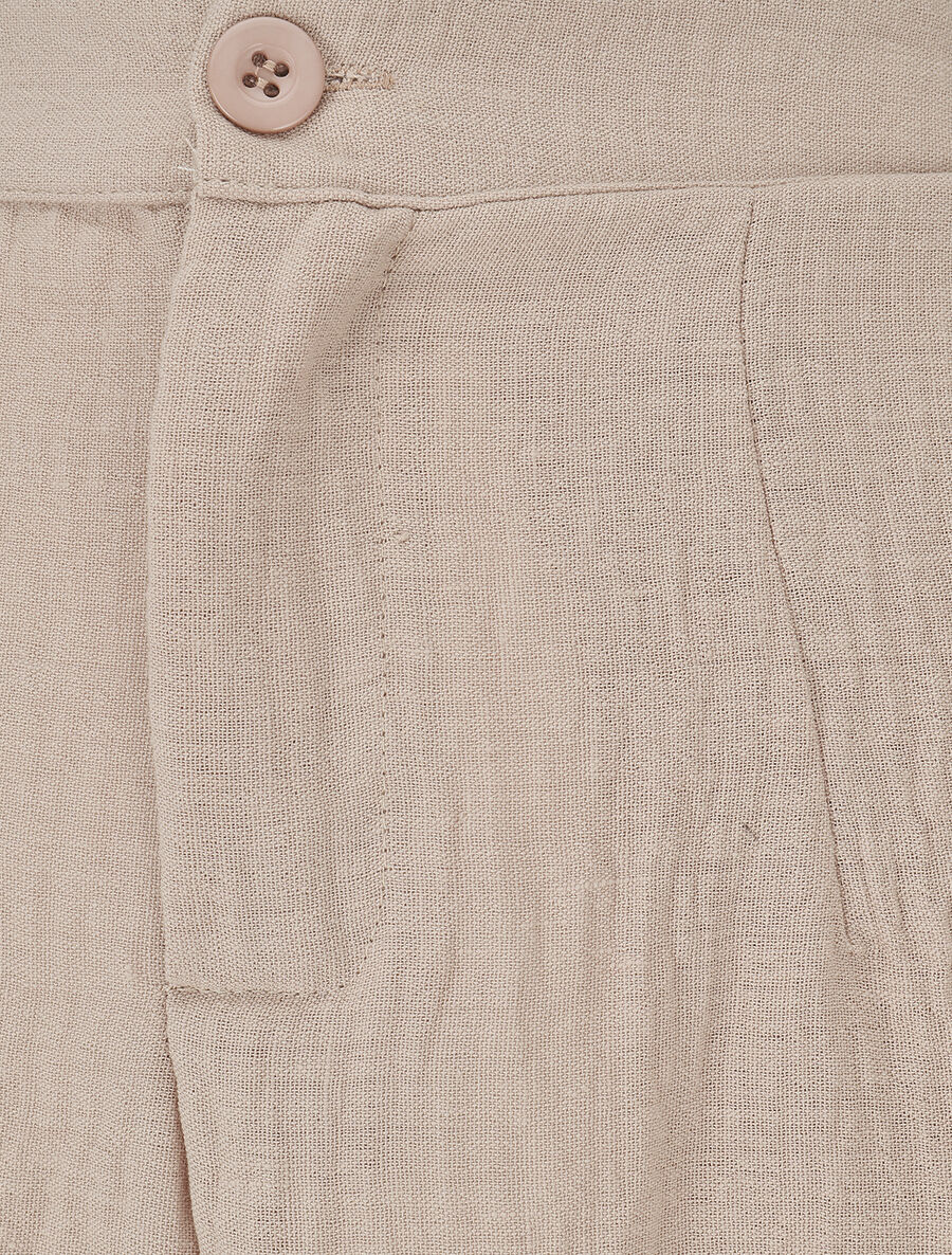 Ensemble top sans manches et pantalon - Beige - Image 6
