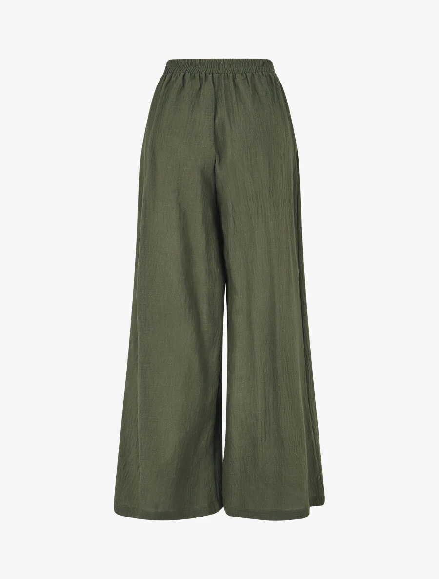 Ensemble top sans manches et pantalon - Kaki - Image 5