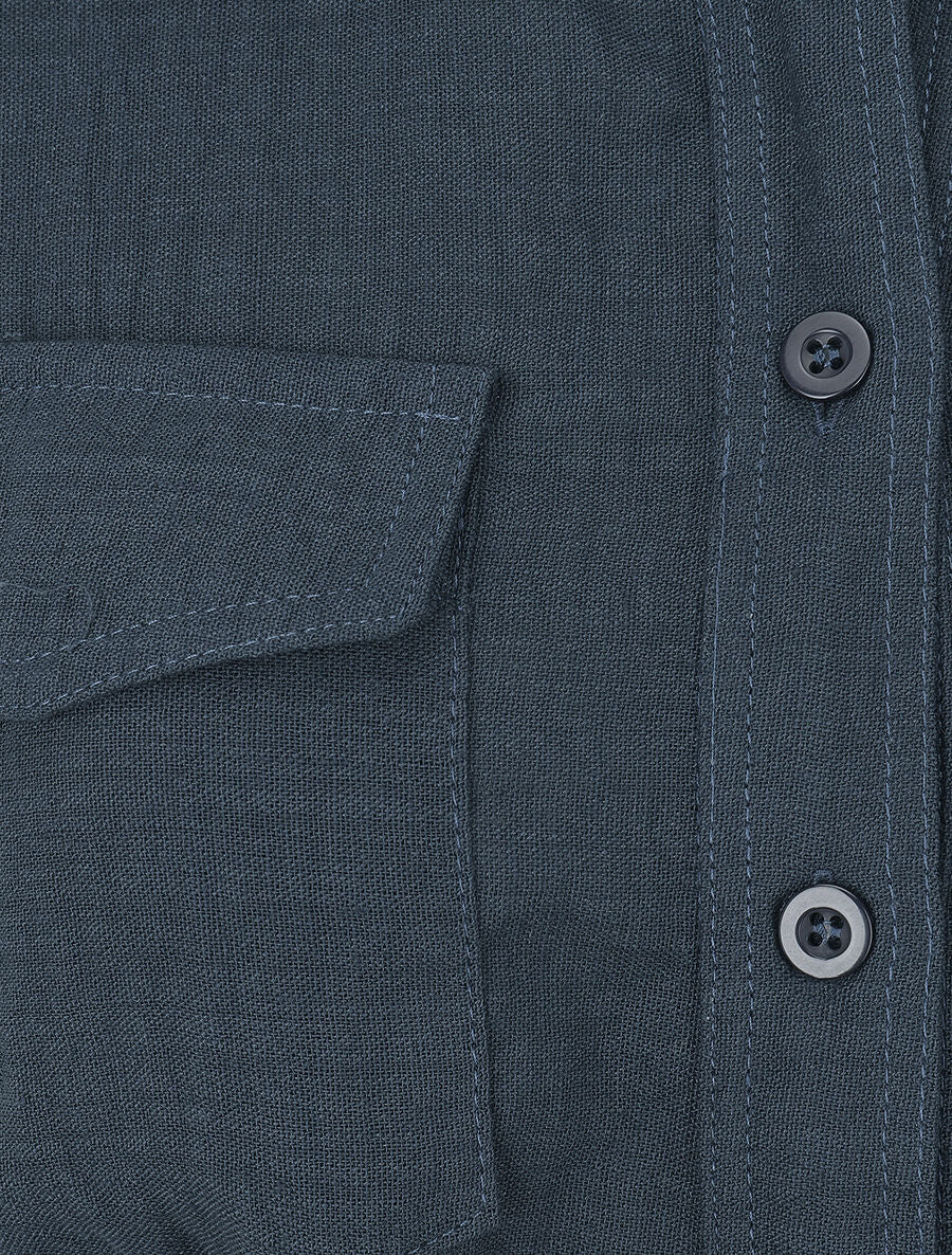 Ensemble top sans manches et pantalon - Bleu pétrole - Image 6
