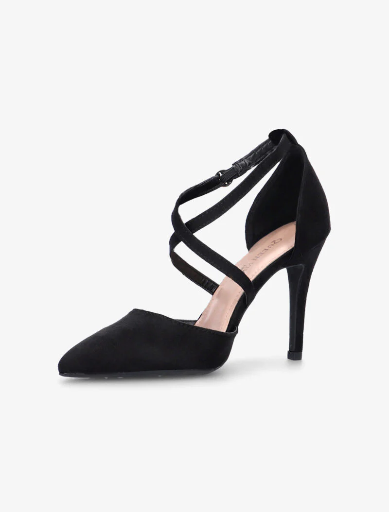 Escarpins ajourés à brides croisées - noir - Image 4