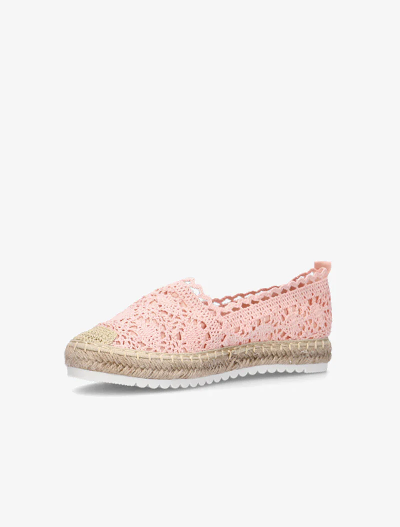 Espadrilles en crochet - rose - Image 3