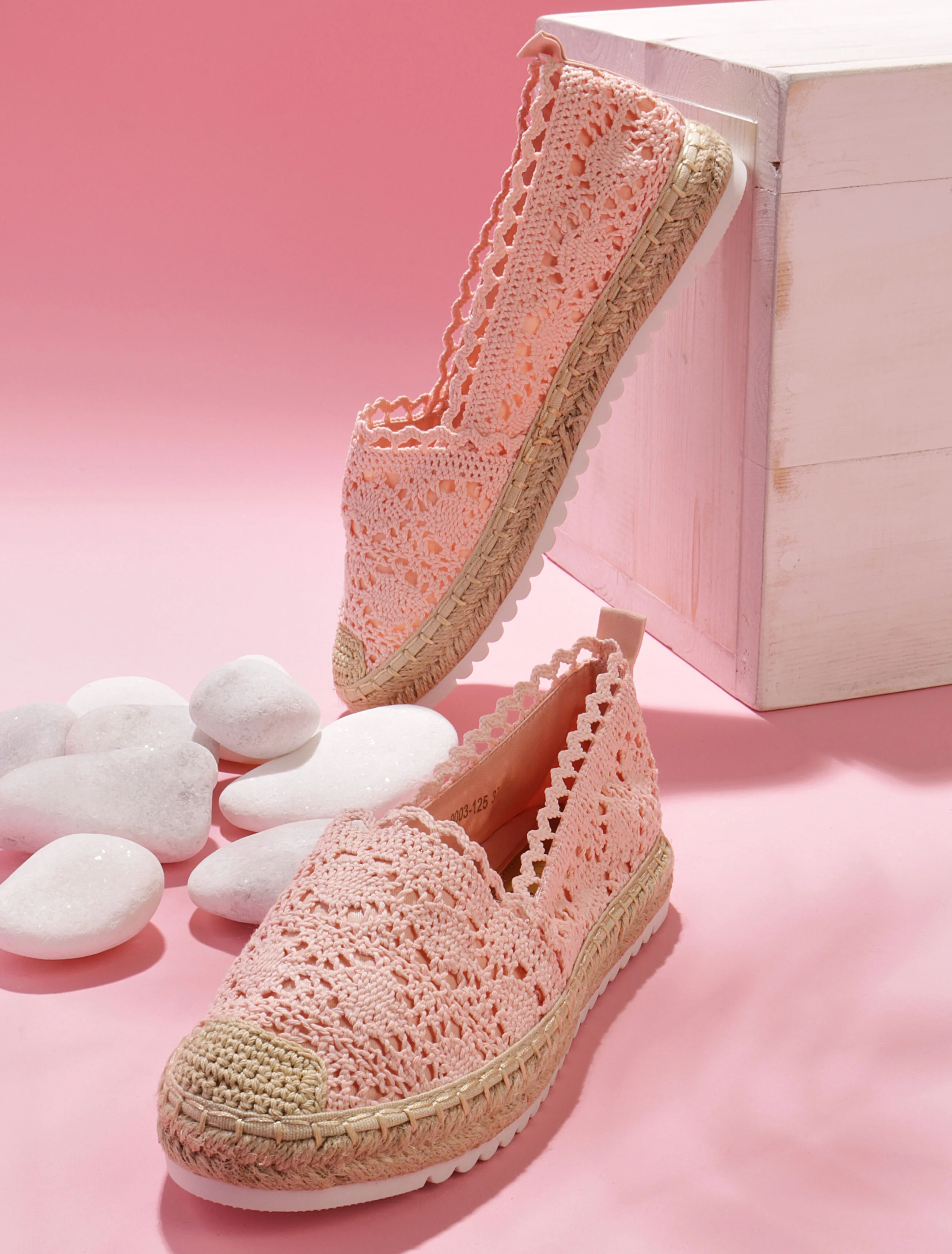 Espadrilles en crochet - rose - Image 5