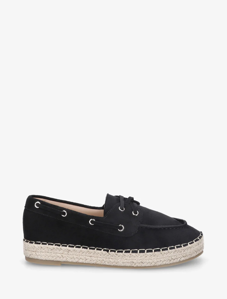 Espadrilles en suédine - Noir