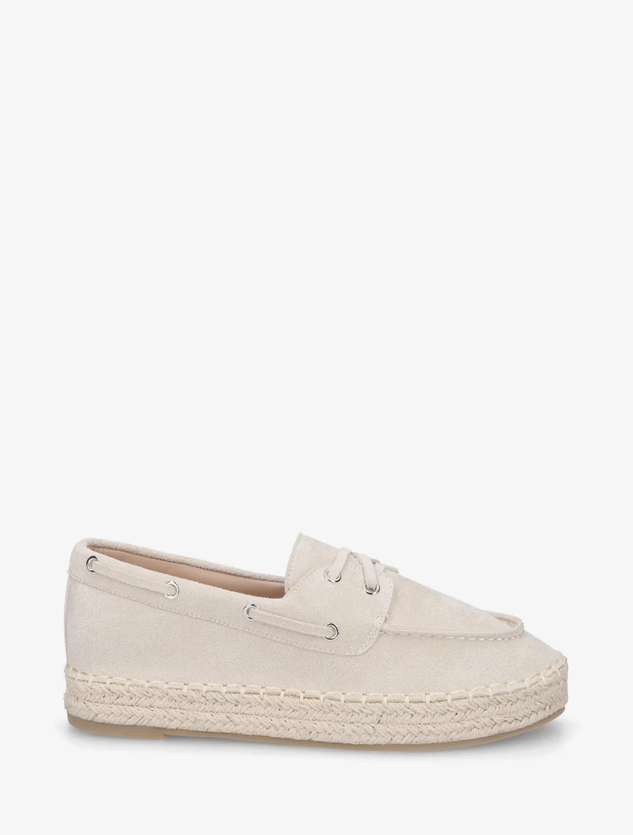 Espadrilles en suédine - Beige