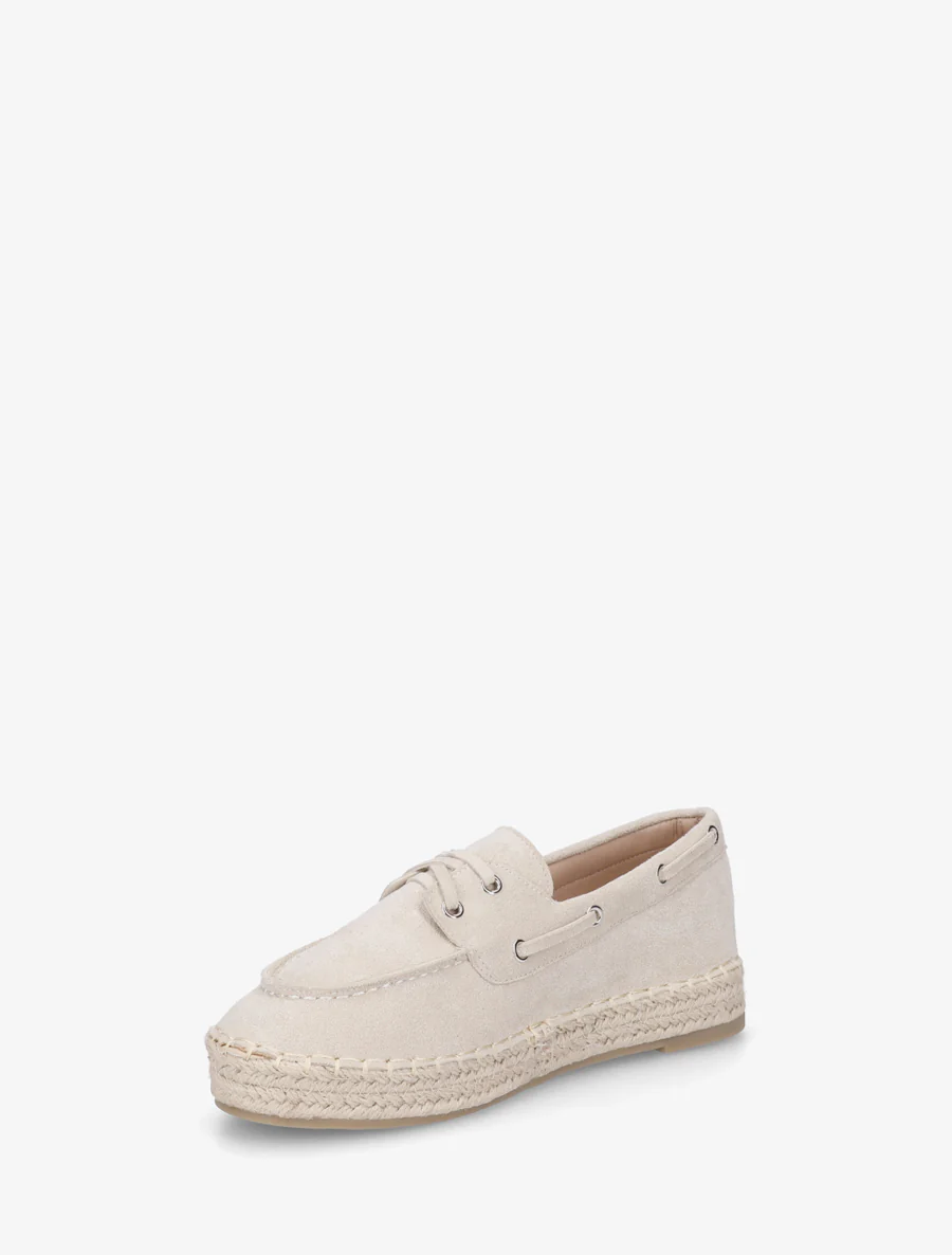 Espadrilles en suédine - Beige - Image 3