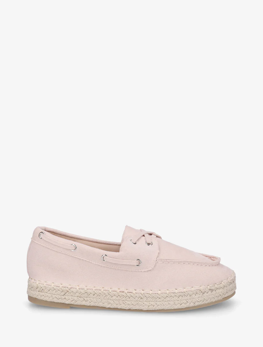 Espadrilles en suédine - Rose