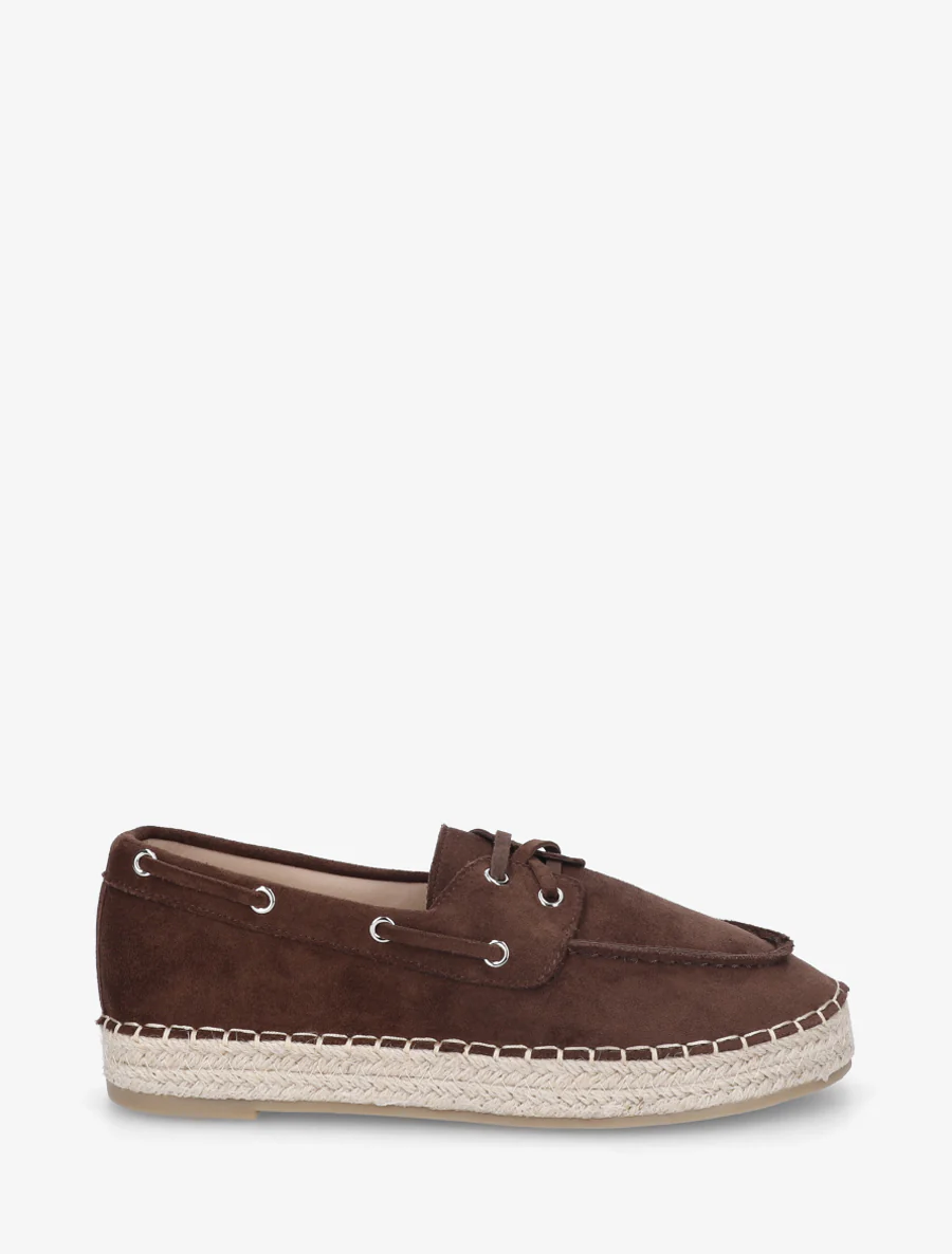 Espadrilles en suédine - Marron