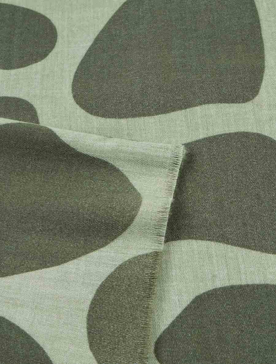 Foulard à imprimé abstrait - Kaki - Image 3