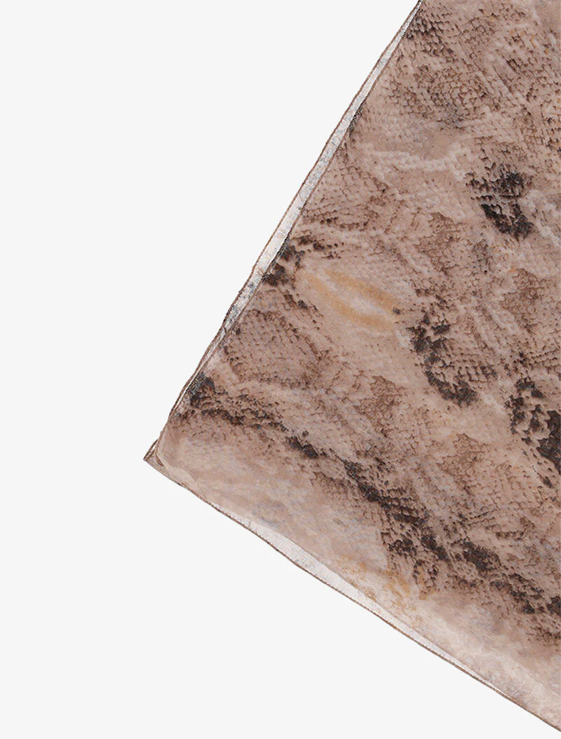 Foulard à imprimé python - taupe - Image 2