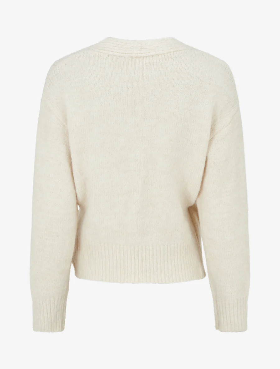 Gilet à nouer à détail irisé - Beige - Image 2