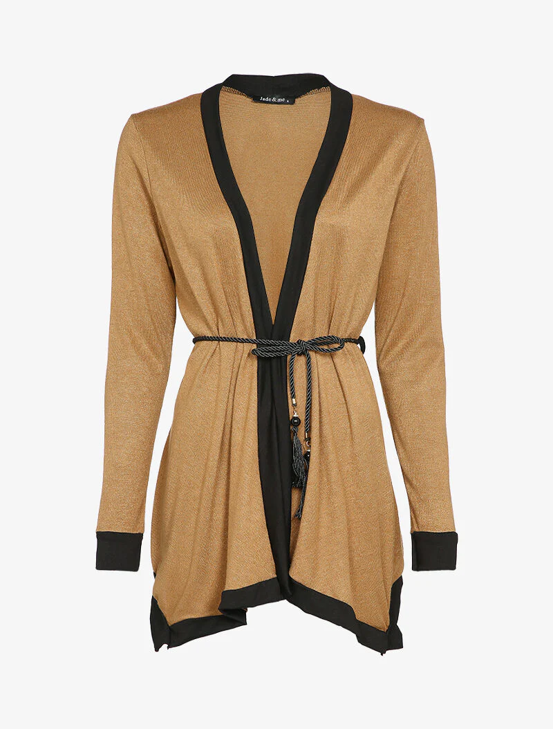 Gilet à pans asymétrique - Camel