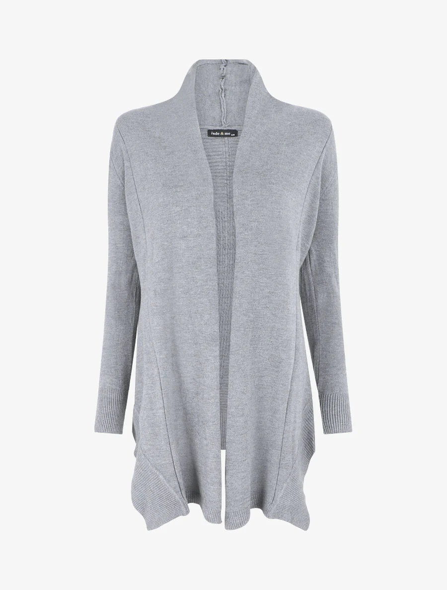 Gilet basique en maille - Gris