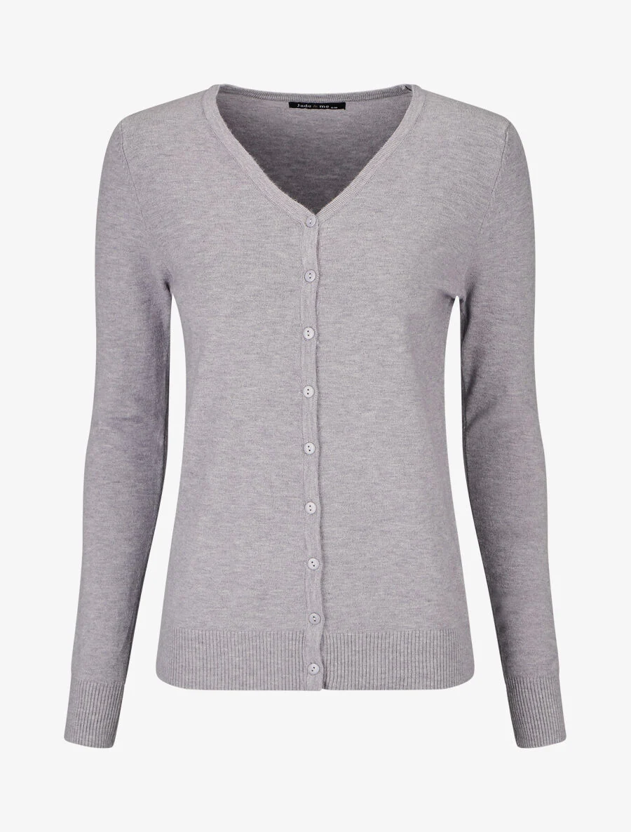 Gilet classique col V - Gris