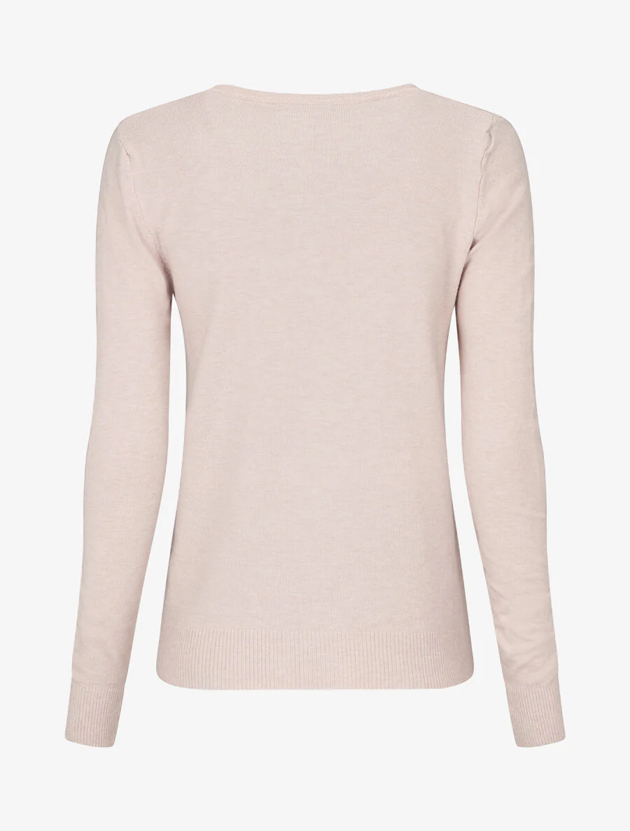Gilet classique col V - Beige - Image 2