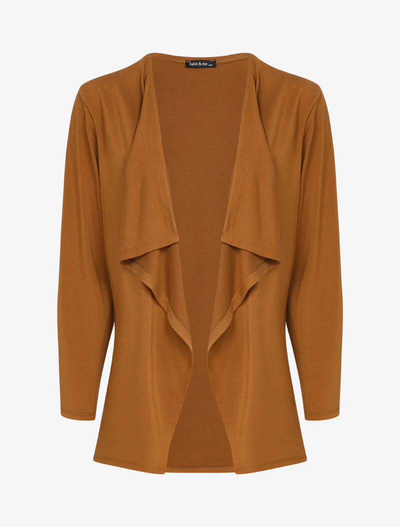 Gilet fluide à pans asymétriques - Camel