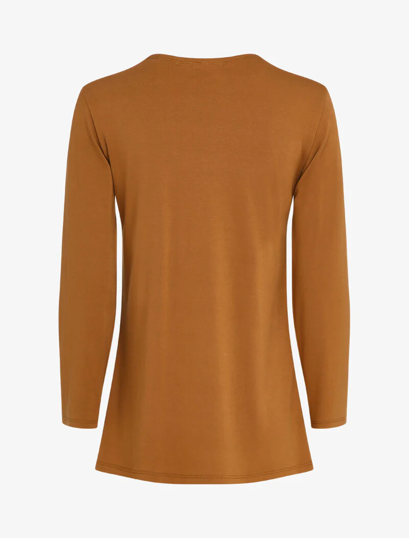 Gilet fluide à pans asymétriques - Camel - Image 2
