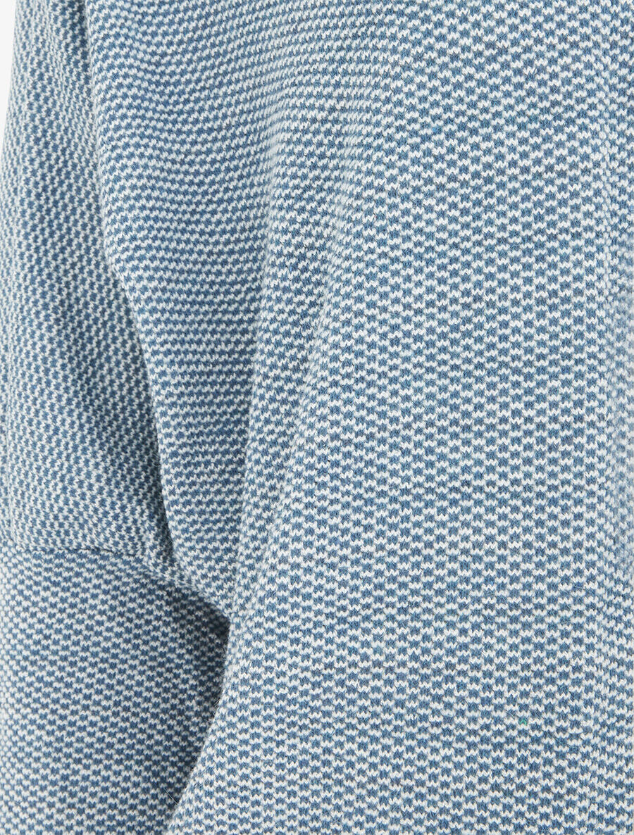Gilet long à manches longues - Bleu canard - Image 3
