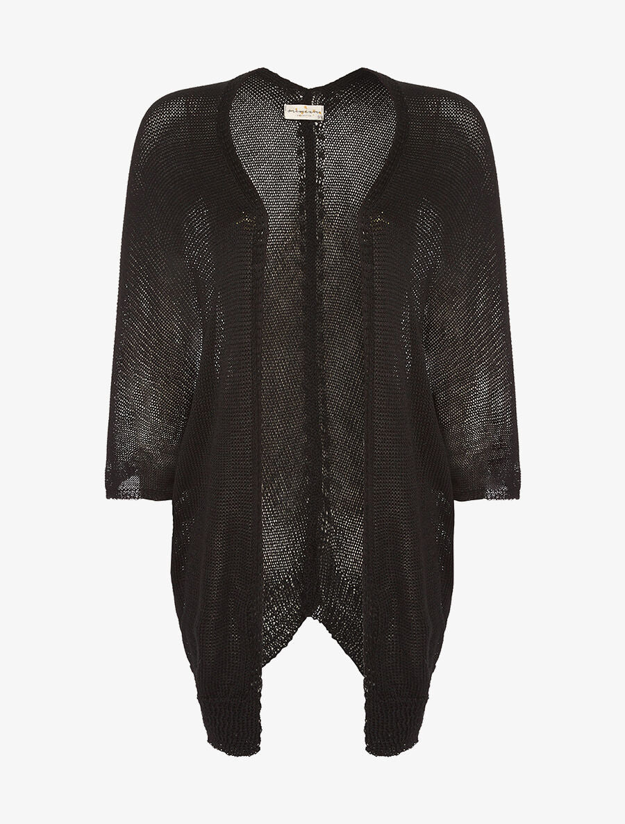 Gilet loose chauve-souris - noir