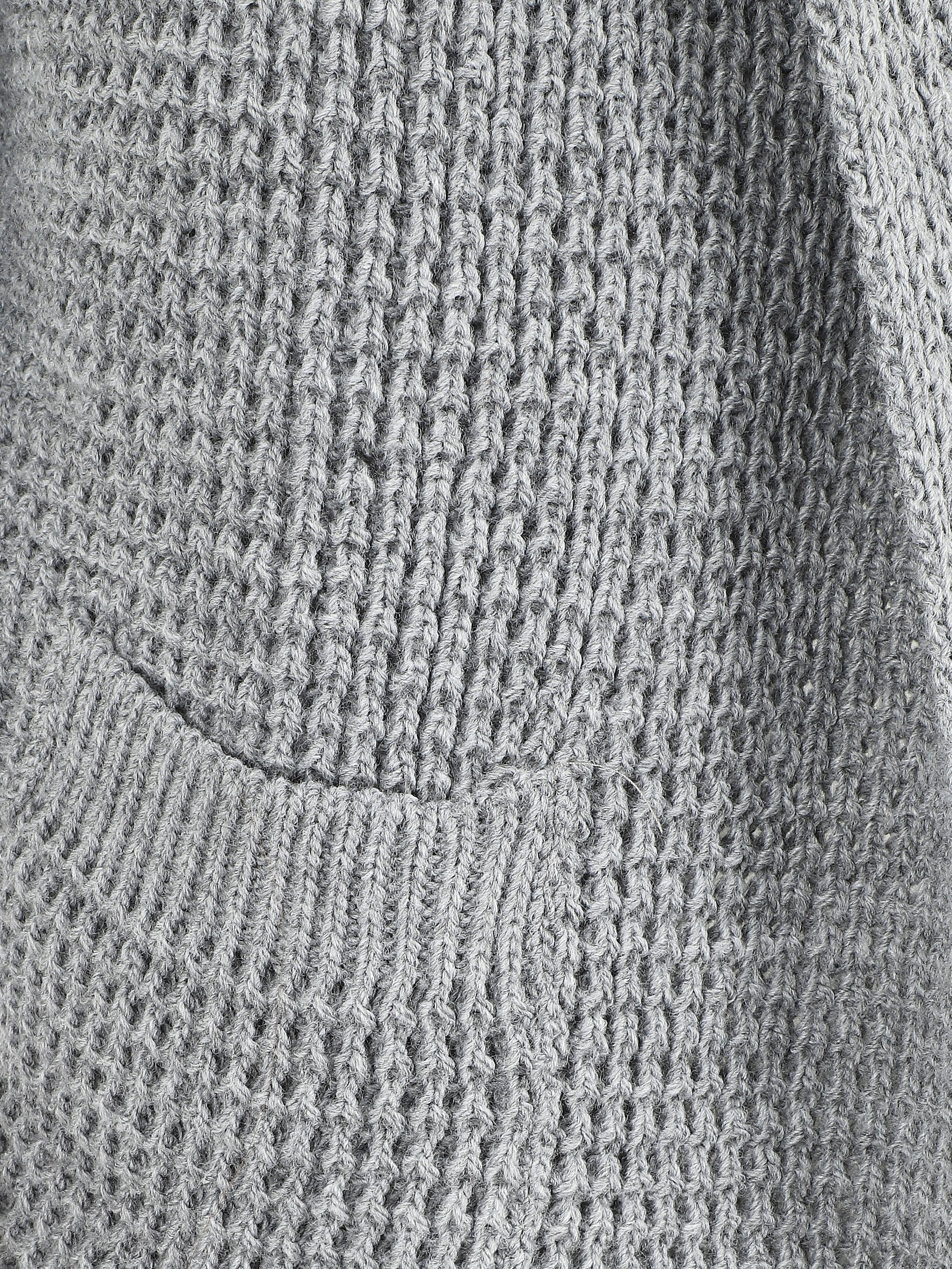 Gilet manches courtes et col châle - Gris - Image 3