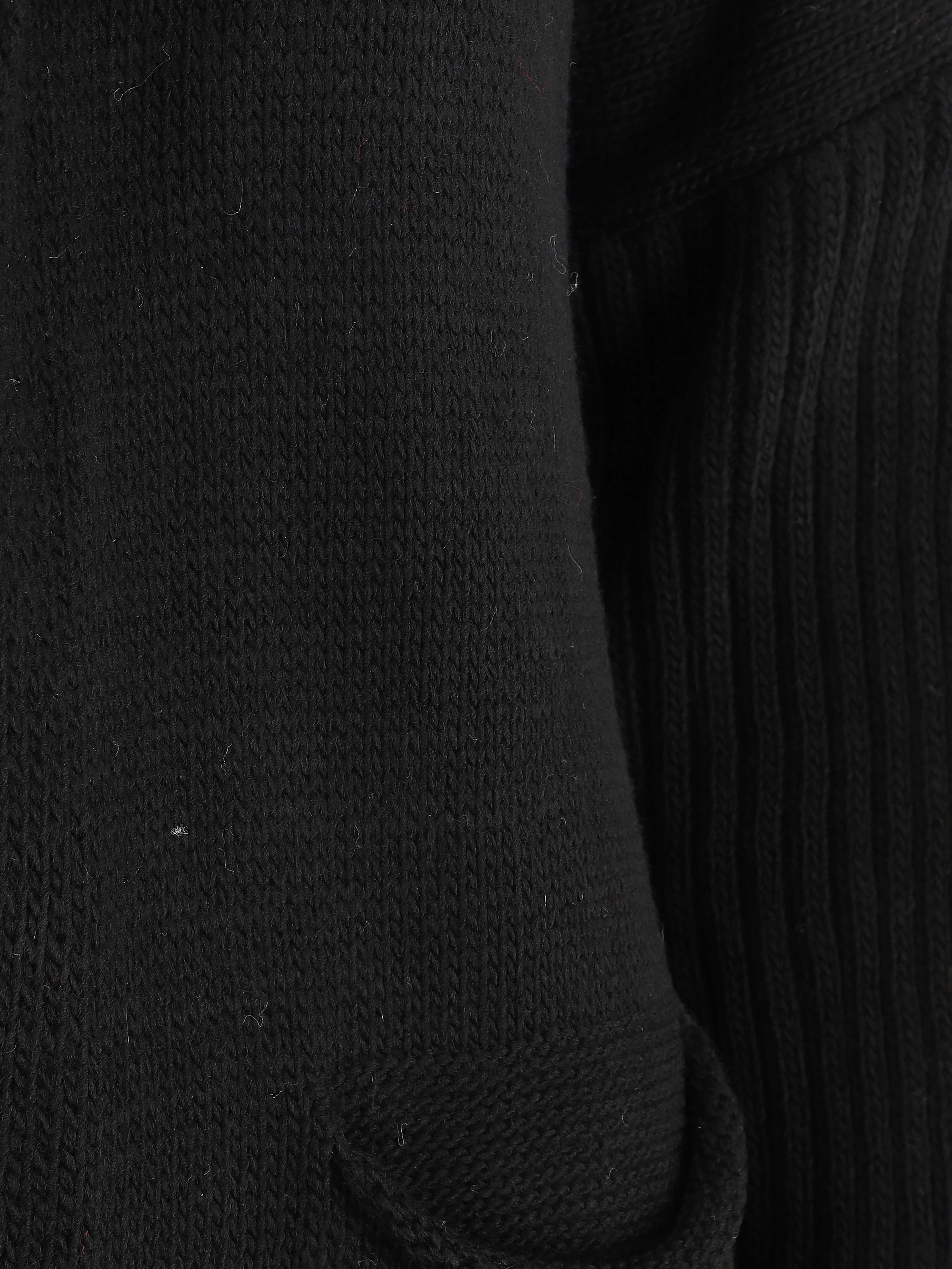 Gilet mi-long à capuche - Noir - Image 3