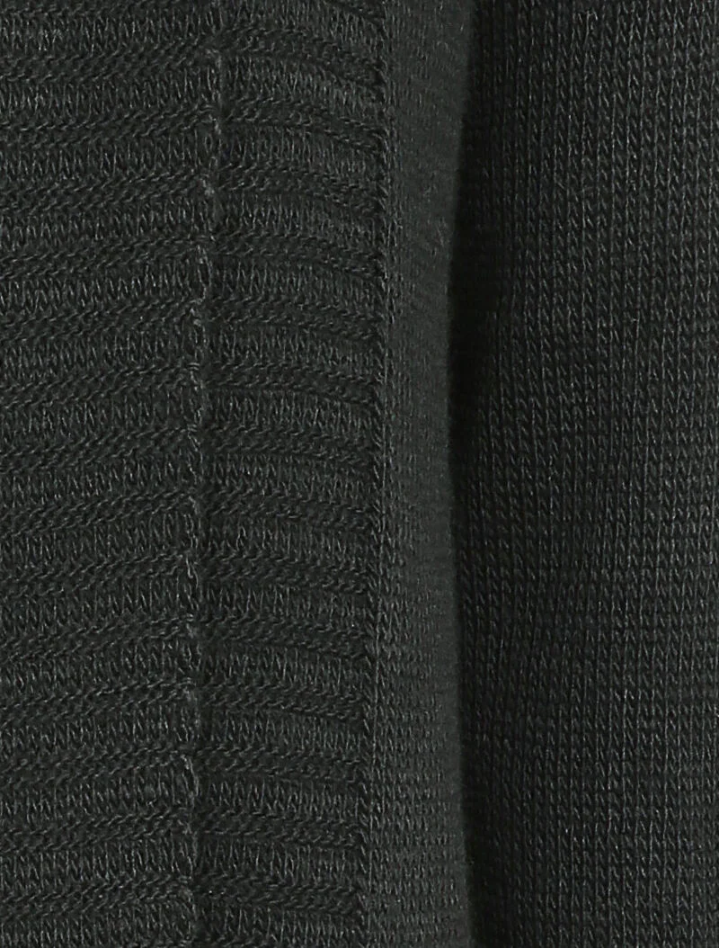 Gilet mi-long à col châle - Noir - Image 3