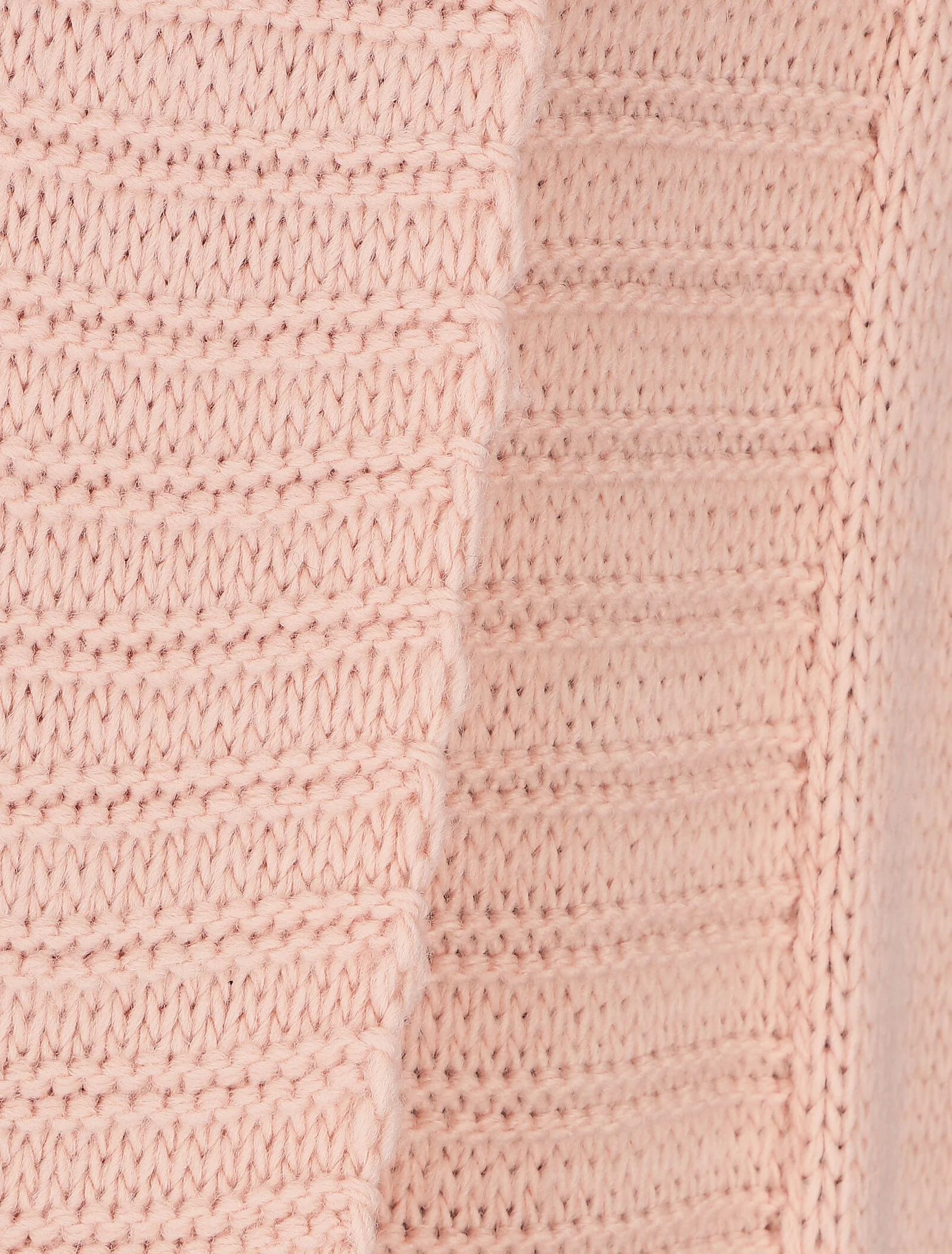 Gilet mi-long à col châle - Rose - Image 3
