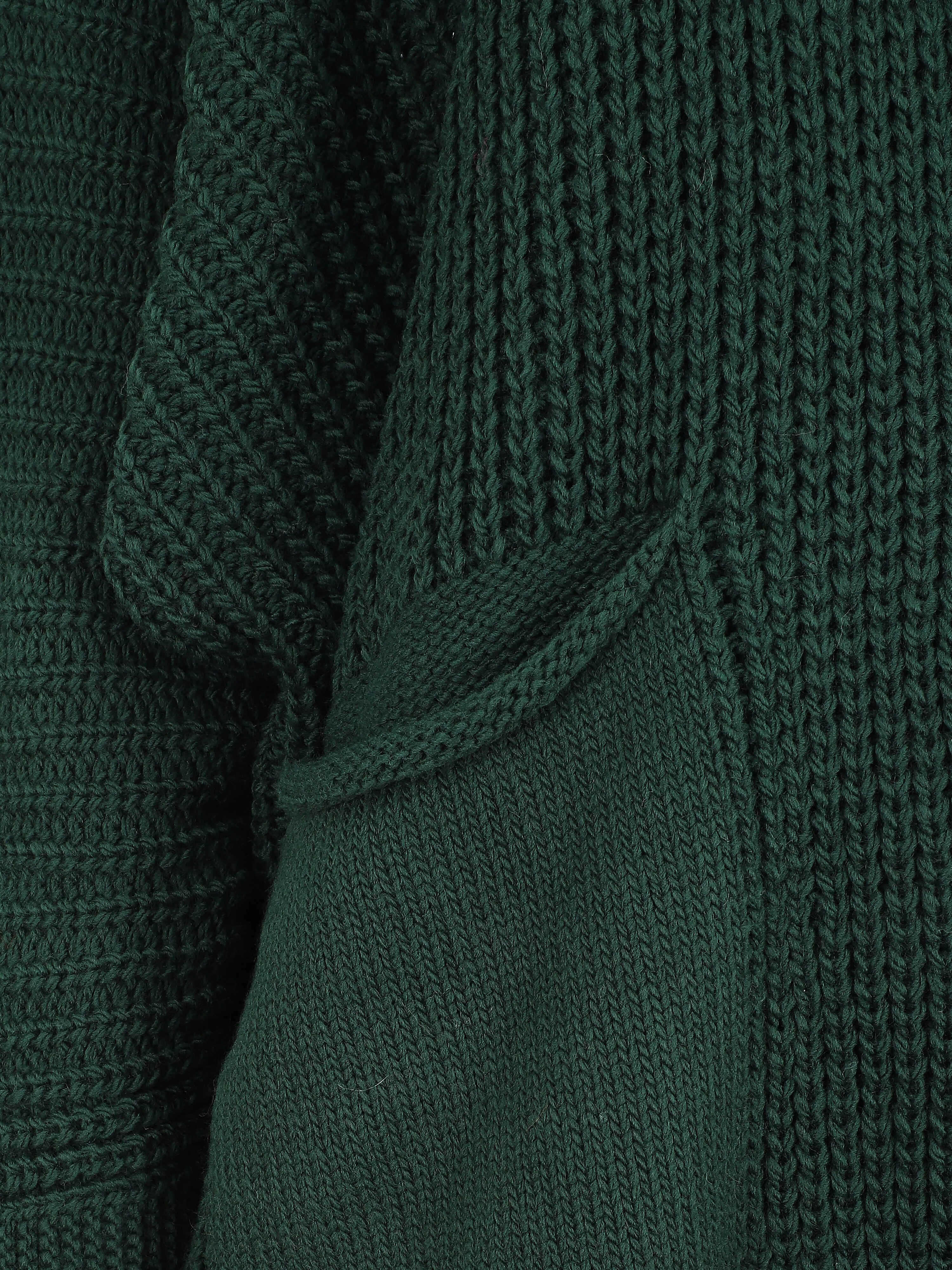 Gilet mi-long ample - Vert sapin - Image 3