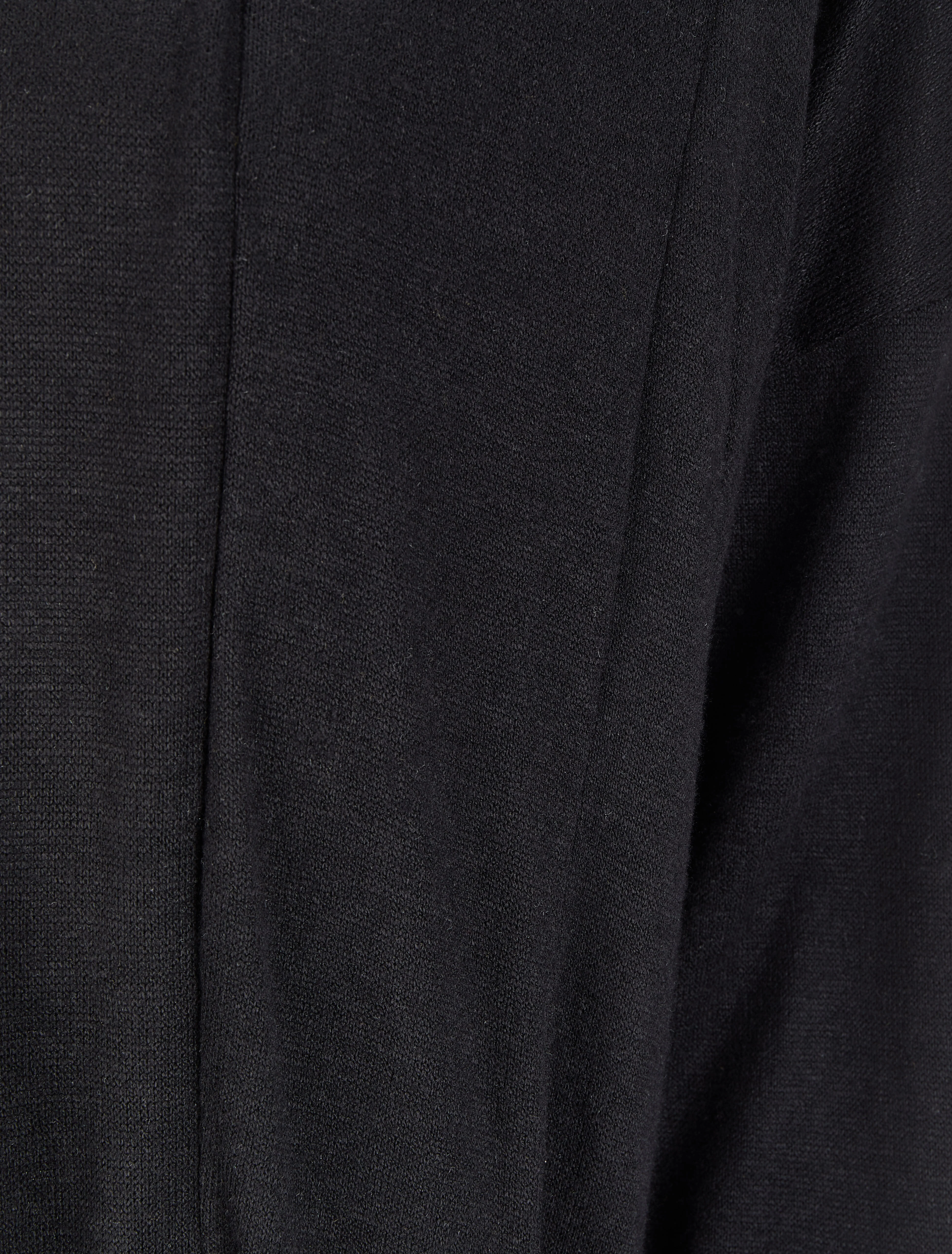 Gilet mi-long ouvert - Noir - Image 3