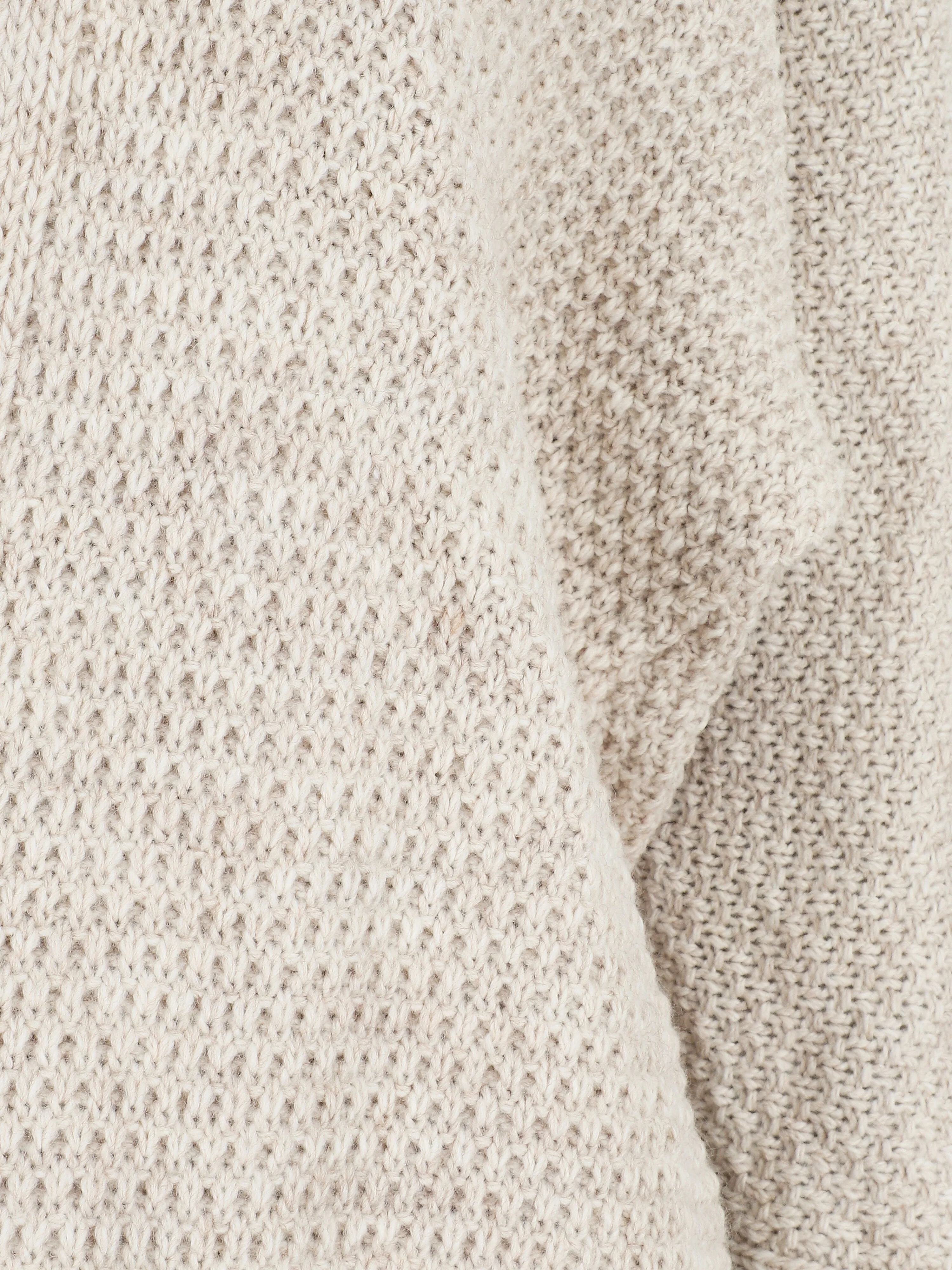Gilet mi-long ouvert uni - Beige - Image 3
